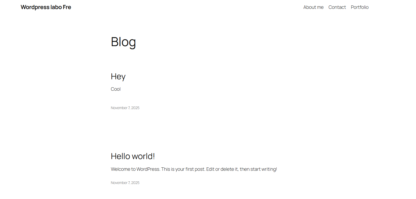 press for exercise page laboXX